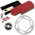 Red O-Ring Drive Chain & Sprockets Kit for Kawasaki ZX1100D Ninja ZX-11 1993-01