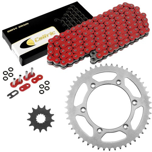 Red O-Ring Drive Chain & Sprockets Kit for Yamaha YZ450F 2007-2009 2014 2015