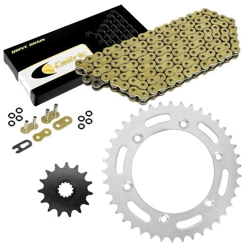Gold O-Ring Drive Chain & Sprockets Kit for Suzuki DR350Se / DR-Z400Sm