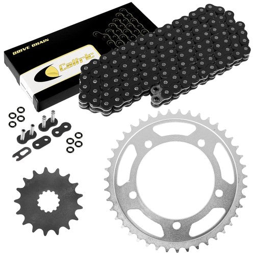 Black O-Ring Drive Chain and Sprockets Kit for Triumph Bonneville 800 T100 02-05