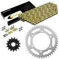O-Ring Drive Chain & Sprockets Kit fits Kawasaki KL250 KLR250 1984-2005 Gold