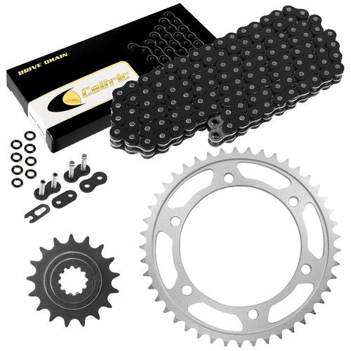 Black O-Ring Drive Chain & Sprockets Kit for Kawasaki GPZ1100 ZX1100 1995-1998