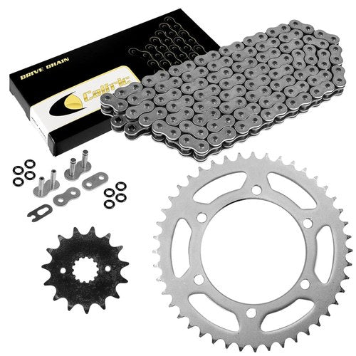 O-Ring Drive Chain & Sprockets Kit fits Kawasaki KL250 KLR250 1984 1985-2005