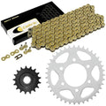 Drive Chain & Sprockets Kit for Kawasaki ZX1000 Ninja ZX10R 2004 2005 11-16 Gold