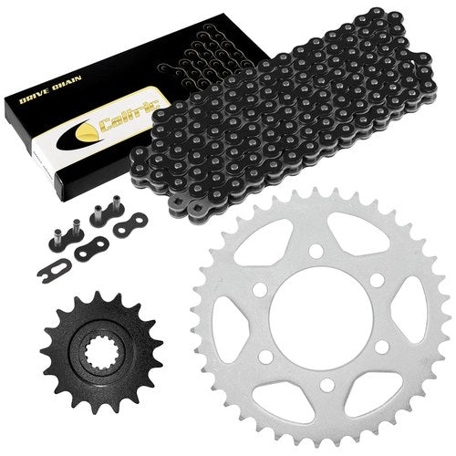 Black Drive Chain And Sprocket Kit for Kawasaki Ninja ZX-10R ZX1000C 2004 2005