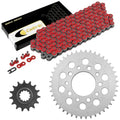Red Drive Chain And Sprocket Kit for Honda CBR600F 1987 1988 1989 1990