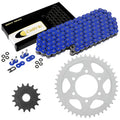 Blue O-Ring Drive Chain & Sprockets Kit for Kawasaki ZX-7R Ninja ZX750P 1996-03