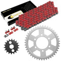 Red Drive Chain And Sprocket Kit for Kawasaki Ninja ZX-12R ZX1200 2000-2006
