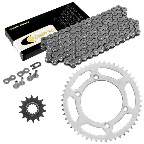 Drive Chain & Sprockets Kit for Kawasaki KLX125 2003 2004 2005 2006