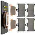 Caltric Front Rear Brake Pads for Yamaha YZF-R1 Yzf R1 YZFR1 2015-2024