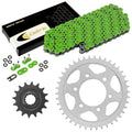 Green O-Ring Drive Chain & Sprockets Kit for Kawasaki ZR1000A Z1000 2003-2006