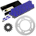 Drive Chain & Sprockets Kit for Honda CBR600F2 CBR600F3 CBR600SJR 1991-1996 Blue