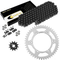 Black O-Ring Drive Chain & Sprockets Kit for Kawasaki KX125 1990 1991