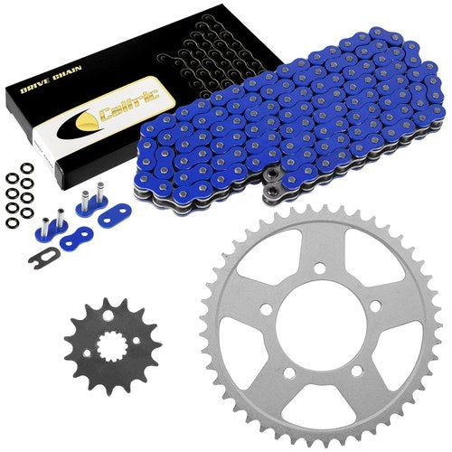 Blue O-Ring Drive Chain & Sprockets Kit for Suzuki GSX750F Katana 750 1998-06