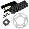 Black Drive Chain And Sprocket Kit for Honda CB600F 599 2004 2006