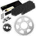 Black O-Ring Drive Chain & Sprockets for Kawasaki ZZR1200 Ninja ZX1200C 2002-05