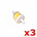 3X Inline Petrol Fuel Filter Cleaner Pit Pro Trail Quad Dirt Bike ATV Dune Buggy