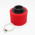 Red 41mm 42mm Foam Air Filter Pod Cleaner 150cc 160 Pit Quad Dirt Bike ATV Buggy