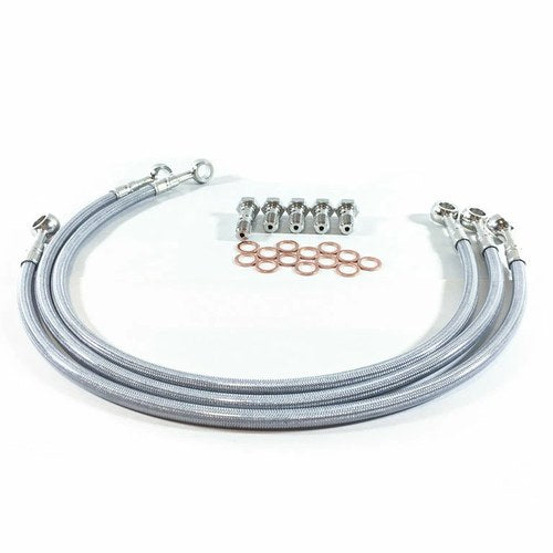 Yamaha 1996-2000 Xvz 1300 Royal Star Gbrakes Braided SS Front Brake Line Kit