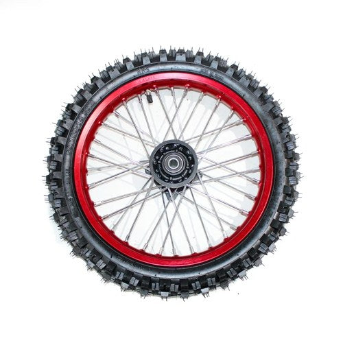 Red 12mm Axle 60/100 - 14 14" Inch Front Wheel Rim Tyre Tire Pit Pro Dirt Bike