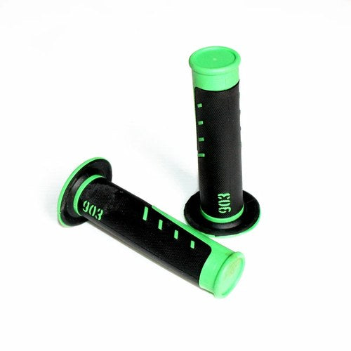 Green Shark 24mm 22mm Handle Bar Throttle Hand Grips Pit Pro Trail Dirt Bike