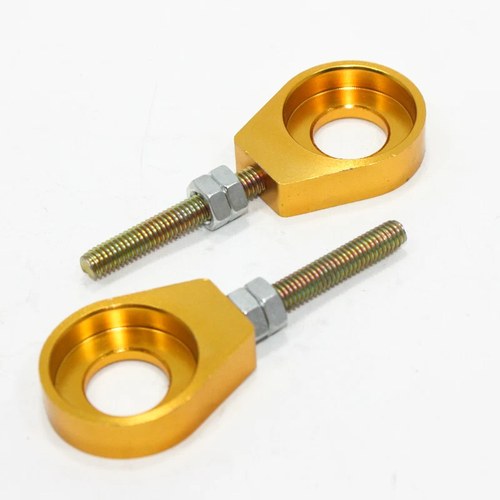 Gold 15mm 76mm Chain Adjuster BoltsTensioner Pit Pro Trail Quad Dirt Bike ATV