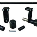 Ducati 2013-2015 Hypermotard 821 Woodcraft Racing Frame Slider Kit / Black Pucks