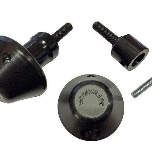 Yamaha 2015-2026 YZF-R1 Woodcraft Racing Frame Slider Kit With Black Pucks