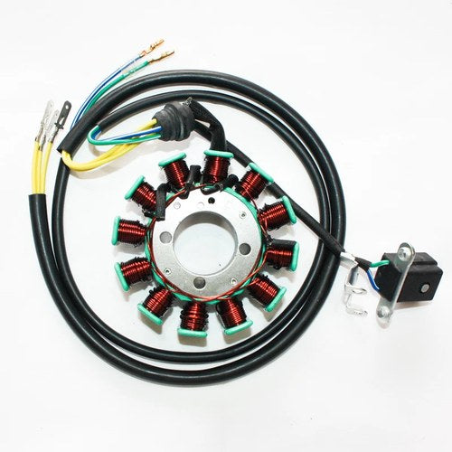 12 Pole Magneto Flywheel Stator Plate 250cc 300cc Pit Quad Dirt Bike ATV Buggy