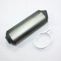 28mm Matt Grey Alloy Exhaust Muffler +Clamp 125cc 140cc150cc Pit Trail Dirt Bike