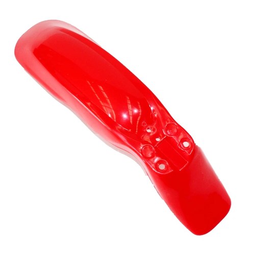 Red Plastic Front Wheel Mud Guard Fender KLX110 Style Pit Pro Trail Dirt Bike