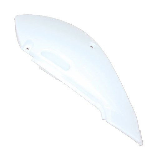 White Plastic Rear Left Side Guard Fender KLX110 Style Pit Pro Trail Dirt Bike