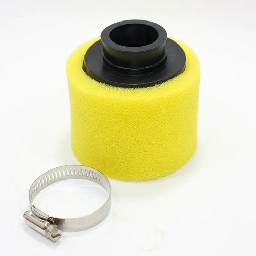 Yellow 35mm Foam Air Filter Pod Cleaner 50cc 110cc Pit Quad Dirt Bike ATV Buggy