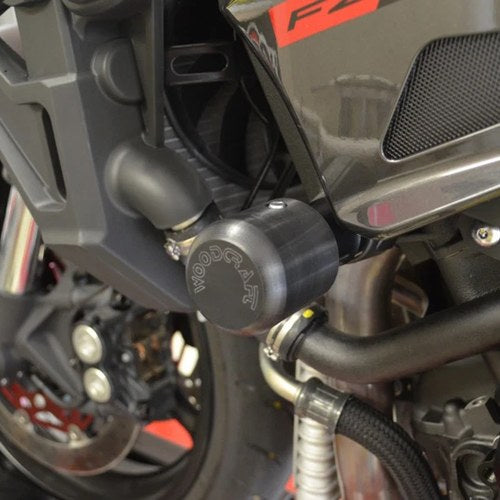 Yamaha 2017 FZ10 Woodcraft Racing Frame Slider Kit With Black Pucks