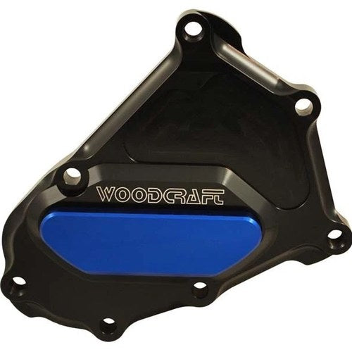 BMW 2015-2019 S1000XR Woodcraft Right Side Crankshaft Engine Cover - Blue Plate