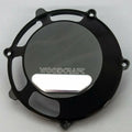 Ducati 2003-2006 749 R S Woodcraft Clutch Cover Engine Protector - Silver Plate