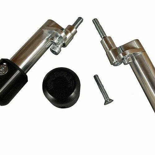Aprilia 2004-2009 RSV/R Woodcraft Racing Frame Slider Kit - Standard Black Pucks