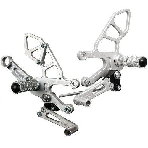 Aprilia 2017-2020 Tuono V4 Woodcraft Racing Rearsets / Footpeg Kit - Std Shift