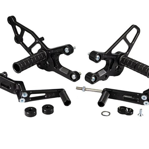 Kawasaki 2013-17 Ninja 300R Woodcraft Racing Rearsets / Footpegs - Complete Kit