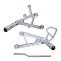 Yamaha 2003-05 YZF-R6 Woodcraft Racing Rearsets / Footpegs - Standard Kit Silver