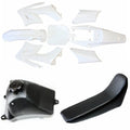 White Apollo Orion Fender Fairing Kit+ Seat + Fuel Tank 125cc Pit Pro Dirt Bike