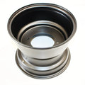 Black 10" 10 Inch 110mm Hole 4 Stud Rear Back Wheel Rim Quad Dirt Bike ATV Buggy