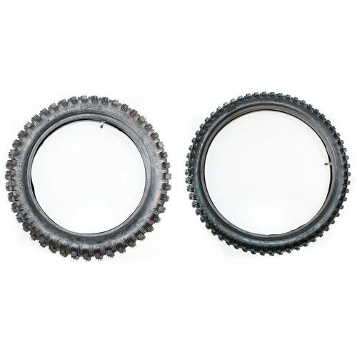 21 Inch Front + 18 Inch Rear Knobby Tyre Tire + Tubes Pit Pro Trail MX Dirt Bike