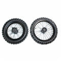 Blk 12mm 14 Inch Front + 15mm 12 inch Rear Wheel Rim Tyre Tire Pit Pro Dirt Bike