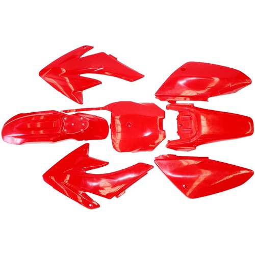 Red Plastics Guard Fairing Fender Kit CRF70 150c 160cc Pit Pro Trail Dirt Bike