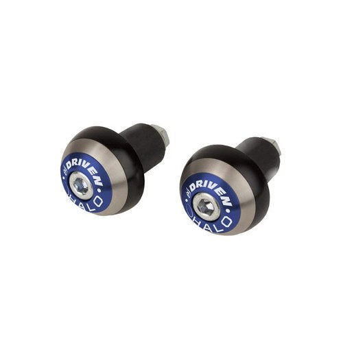 Driven Halo Stainless Steel Universal Bar Ends - Blue DHBEW-BL