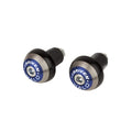 Driven Halo Stainless Steel Universal Bar Ends - Blue DHBEW-BL