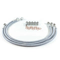 Kawasaki 1977-80 KZ1000 Ltd Gbrakes Front Braided Stainless Steel Brake Line Kit