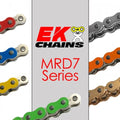 EK MRD7-520 MX Motorcycle Chain 120 Links Tensile Strength 8900 lbs Gold