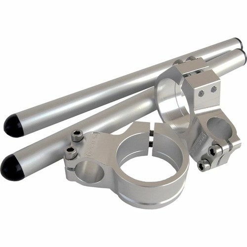 Triumph 2005-2006 Speed Triple Vortex Racing 50mm CLIP-ON Handle Bars - Silver